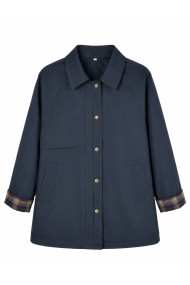 CHAQUETA LIGERA DE ENTRETIEMPO CON DETALLE DE CUADROS TY-Z68852 VARIOS COLORES