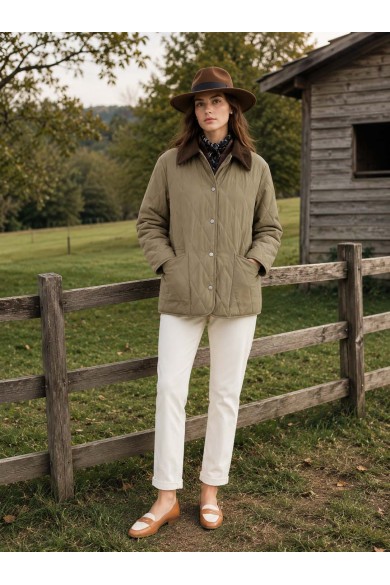 CHAQUETA ACOLCHADA CON CUELLO DE PANA VARIOS COLORES TY-Z68831