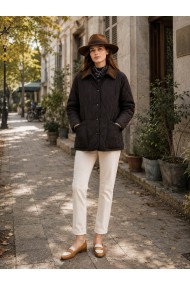 CHAQUETA ACOLCHADA CON CUELLO DE PANA VARIOS COLORES TY-Z68831