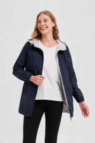CHAQUETA REVERSIBLE CON CAPUCHA Y CREMALLERA AZUL GRIS OBRF2101