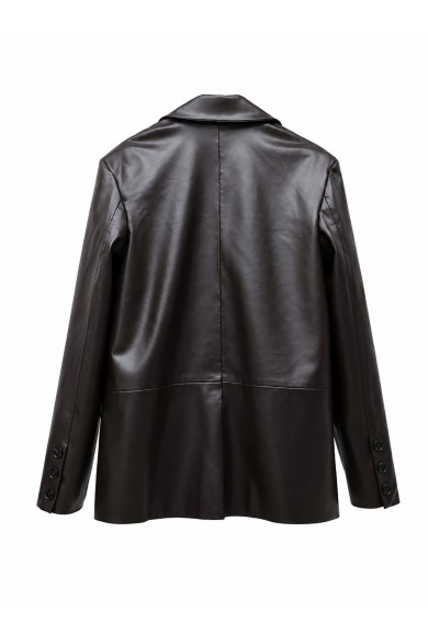 BLAZER DE POLIPIEL OVERSIZE PARA MUJER TY-M9537