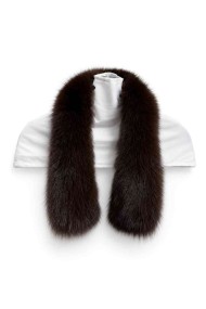 CUELLO CON PINZA PELO DE ZORRO MARRON PC-LLL5533