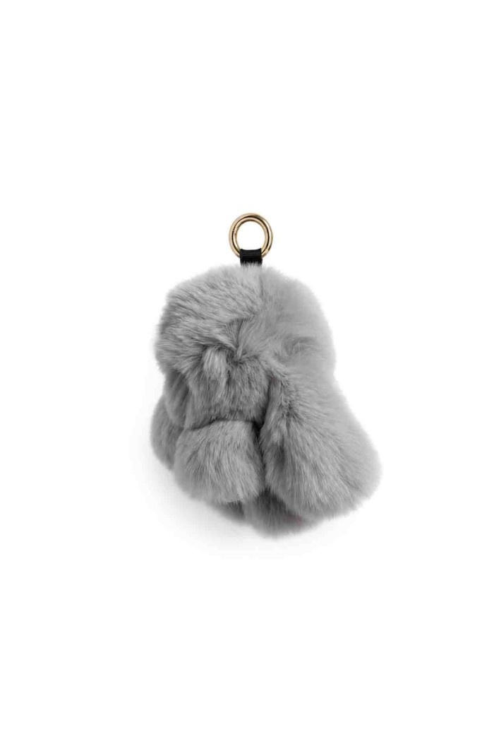 LLAVERO DE CONEJO DE PELO DE CONEJO PARA BOLSO Y LLAVES HAC-YSK1331