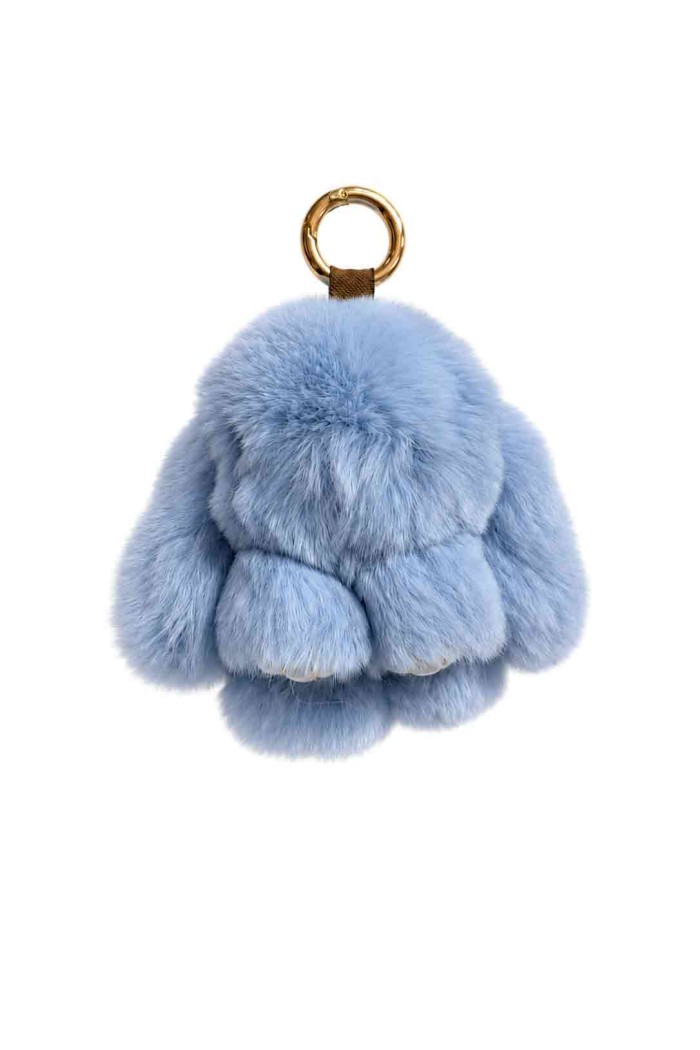 LLAVERO DE CONEJO DE PELO DE CONEJO PARA BOLSO Y LLAVES HAC-YSK1331