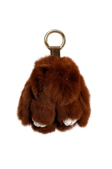 LLAVERO DE CONEJO DE PELO DE CONEJO PARA BOLSO Y LLAVES HAC-YSK1331