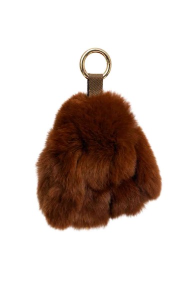 LLAVERO DE CONEJO DE PELO DE CONEJO PARA BOLSO Y LLAVES HAC-YSK1331