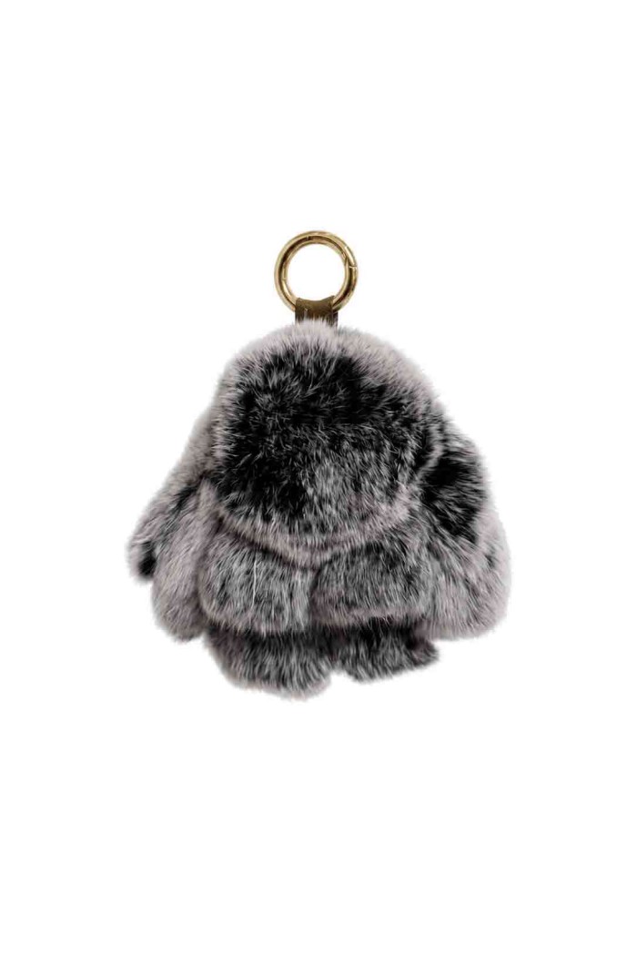 LLAVERO DE CONEJO DE PELO DE CONEJO PARA BOLSO Y LLAVES HAC-YSK1331
