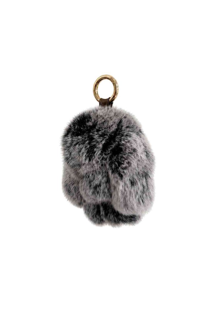 LLAVERO DE CONEJO DE PELO DE CONEJO PARA BOLSO Y LLAVES HAC-YSK1331
