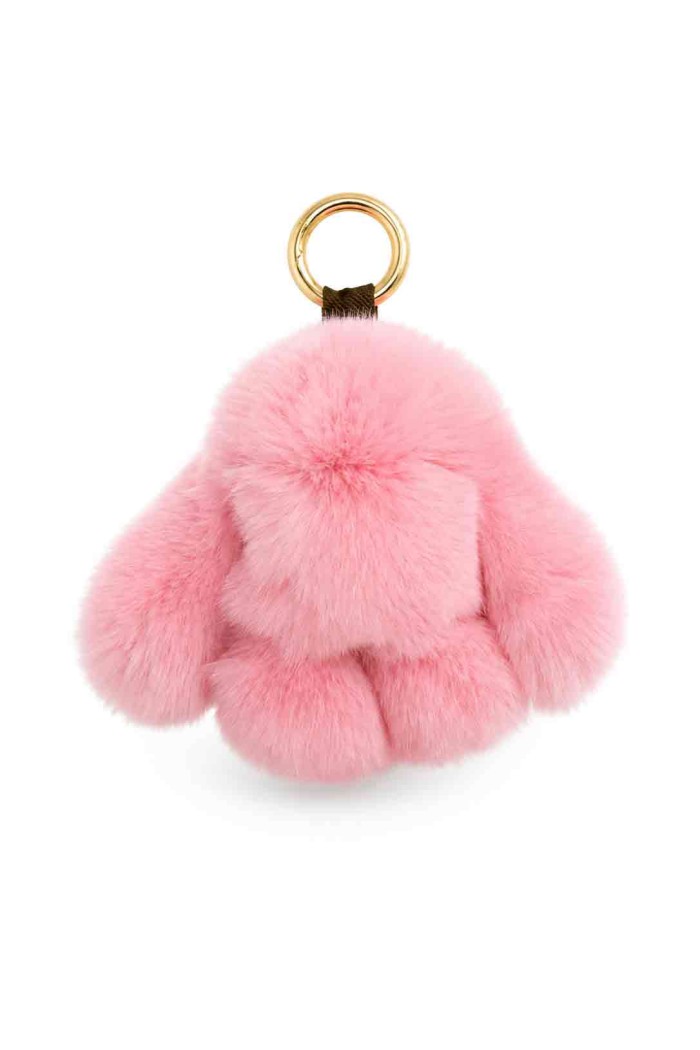LLAVERO DE CONEJO DE PELO DE CONEJO PARA BOLSO Y LLAVES HAC-YSK1331