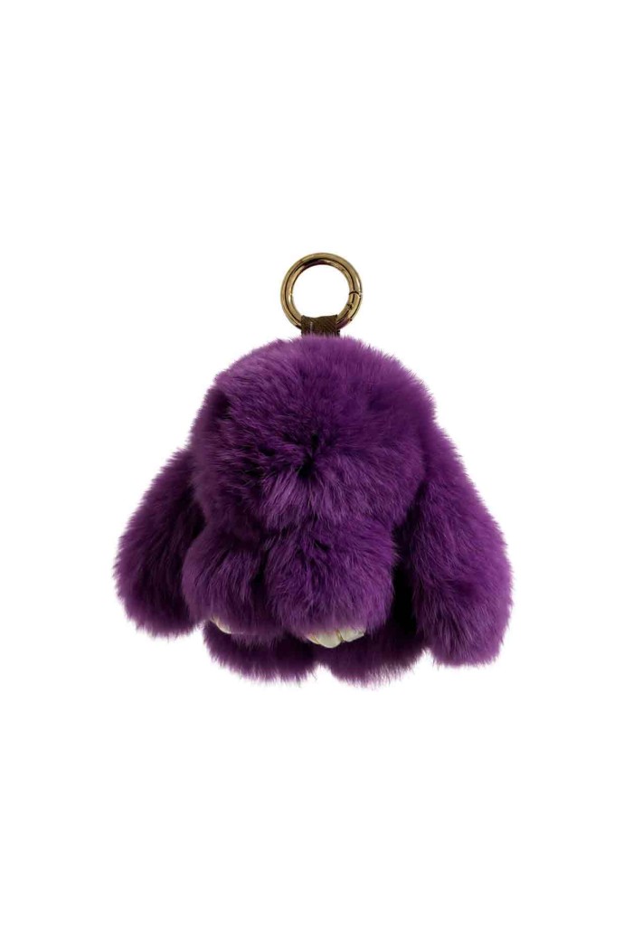 LLAVERO DE CONEJO DE PELO DE CONEJO PARA BOLSO Y LLAVES HAC-YSK1331