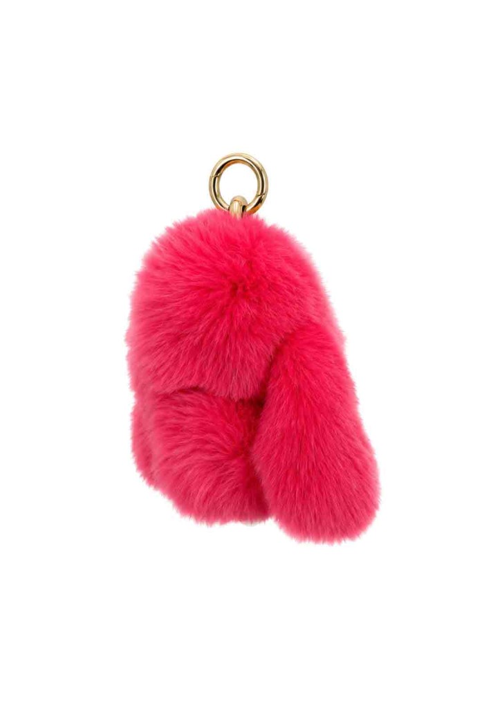 LLAVERO DE CONEJO DE PELO DE CONEJO PARA BOLSO Y LLAVES HAC-YSK1331