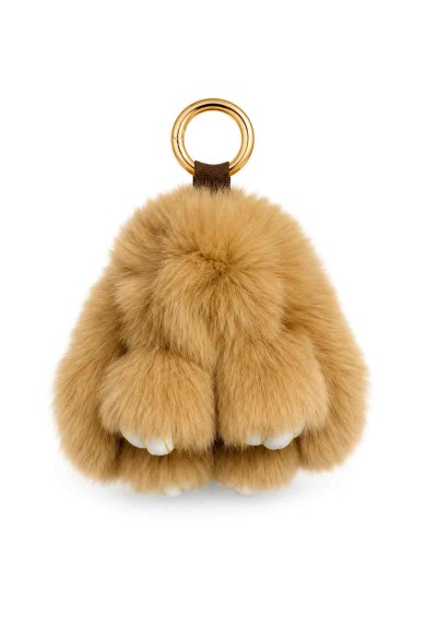 LLAVERO DE CONEJO DE PELO DE CONEJO PARA BOLSO Y LLAVES HAC-YSK1331