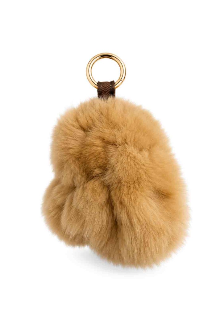 LLAVERO DE CONEJO DE PELO DE CONEJO PARA BOLSO Y LLAVES HAC-YSK1331