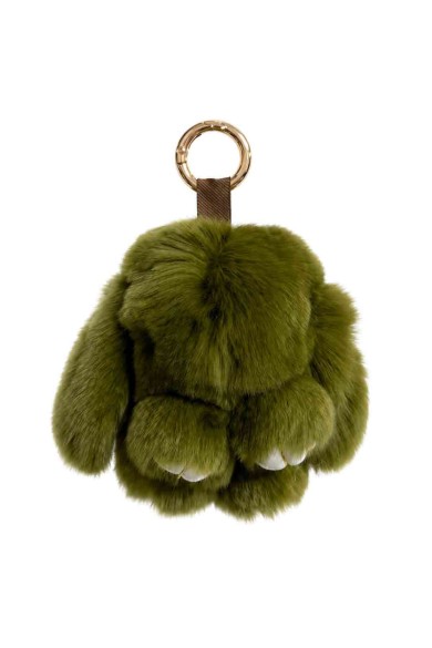 LLAVERO DE CONEJO DE PELO DE CONEJO PARA BOLSO Y LLAVES HAC-YSK1331