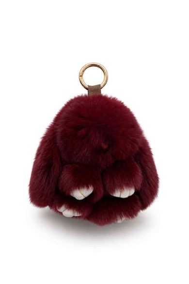 LLAVERO DE CONEJO DE PELO DE CONEJO PARA BOLSO Y LLAVES HAC-YSK1331