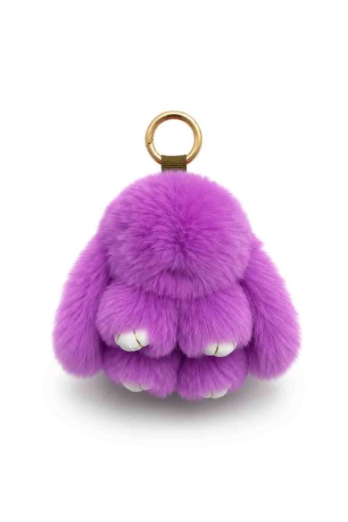 LLAVERO DE CONEJO DE PELO DE CONEJO PARA BOLSO Y LLAVES HAC-YSK1331