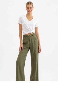 PANTALÓN PALAZZO DE TIRO ALTO CON CINTURÓN DBT-X6337