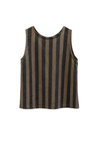 Camiseta De Tirantes Con Rayas Verticales Para Mujer FBZMR22576