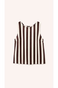 Camiseta De Tirantes Con Rayas Verticales Para Mujer FBZMR22577