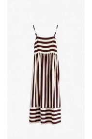 Vestido Largo De Tirantes Con Rayas Para Mujer FBZMR22589