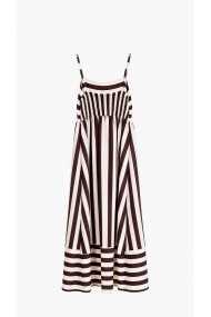 Vestido Largo De Tirantes Con Rayas Para Mujer FBZMR22589