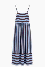 Vestido Largo De Tirantes Con Rayas Para Mujer FBZMR22590