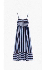 Vestido Largo De Tirantes Con Rayas Para Mujer FBZMR22590