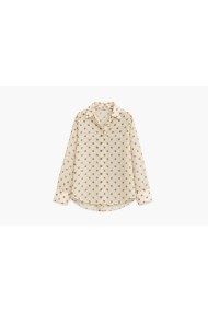 Blusa Camisera De Plumeti Con Lunares Para Mujer TB-X6353
