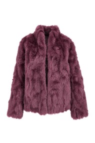 CHAQUETA PELO DE CONEJO MORADO PC-LLL5566-35