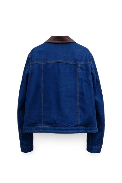 Chaqueta Vaquera Mujer Con Cuello En Contraste TY-M9532