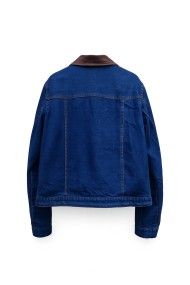 Chaqueta Vaquera Mujer Con Cuello En Contraste TY-M9532