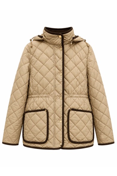 Chaqueta Acolchada Mujer Con Capucha Y Bolsillos TY-M9562