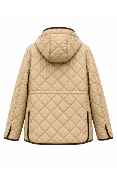 Chaqueta Acolchada Mujer Con Capucha Y Bolsillos TY-M9562