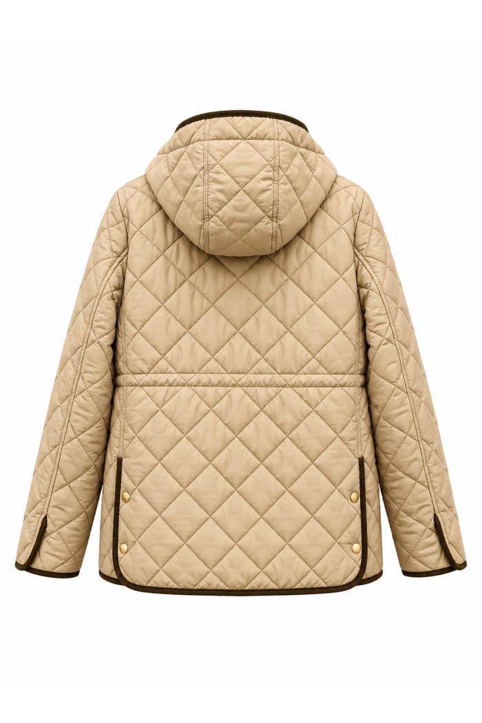 Chaqueta Acolchada Mujer Con Capucha Y Bolsillos TY-M9562