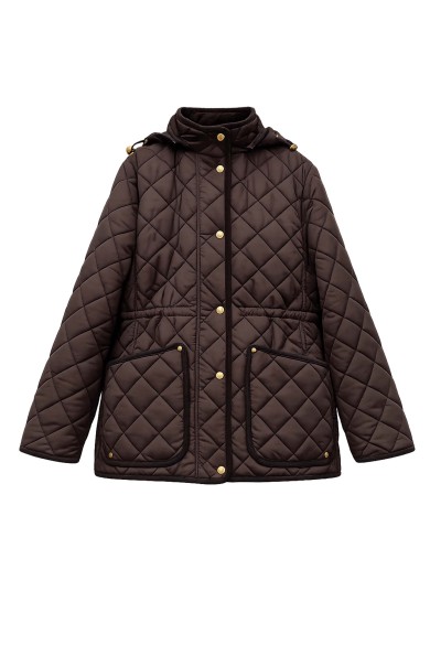 Chaqueta Acolchada Mujer Con Capucha Y Bolsillos TY-M9562