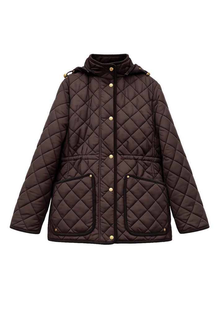 Chaqueta Acolchada Mujer Con Capucha Y Bolsillos TY-M9562
