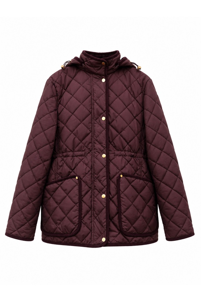 Chaqueta Acolchada Mujer Con Capucha Y Bolsillos TY-M9562
