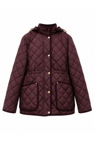 Chaqueta Acolchada Mujer Con Capucha Y Bolsillos TY-M9562