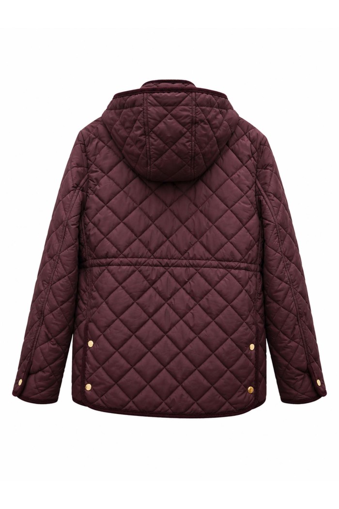 Chaqueta Acolchada Mujer Con Capucha Y Bolsillos TY-M9562