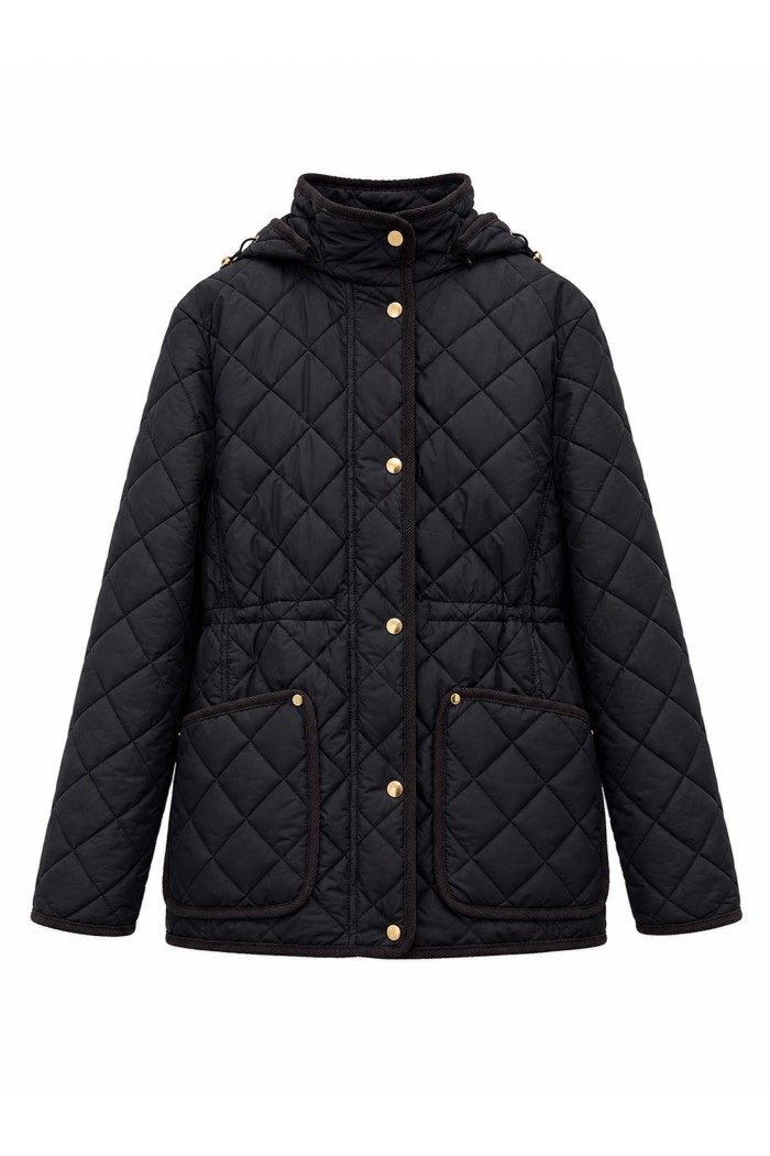 Chaqueta Acolchada Mujer Con Capucha Y Bolsillos TY-M9562