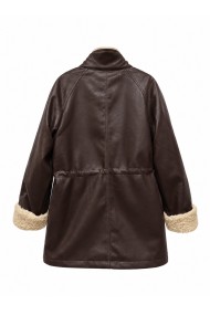 Chaqueta Mujer Polipiel Con Borreguito TY-M9330