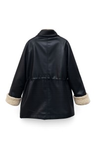 Chaqueta Mujer Polipiel Con Borreguito TY-M9330