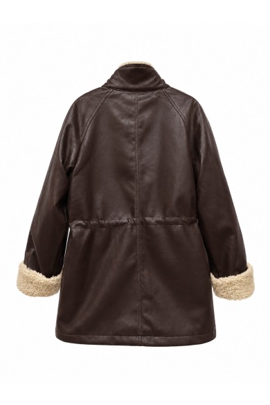 Chaqueta Mujer Polipiel Con Borreguito TY-M9330