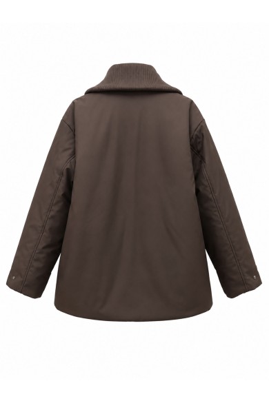 Chaqueta Acolchada Mujer Con Cuello Canalé Y Bolsillos TY-M9516