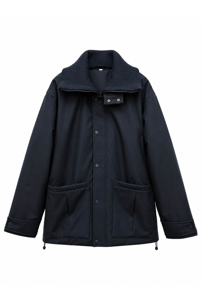 Chaqueta Acolchada Mujer Con Cuello Canalé Y Bolsillos TY-M9516