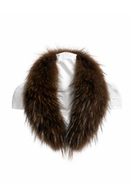 CUELLO CON PINZA PELO DE MARMOTA PC-LLL5533 COLOR MARRON