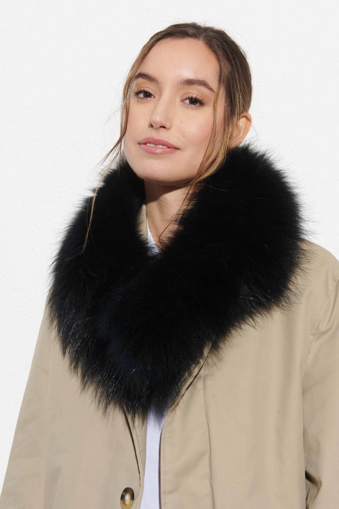 CUELLO CON PINZA PELO DE MARMOTA PC-LLL5533