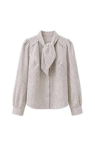Blusa Con Lazada Y Manga Larga FBZMR22488