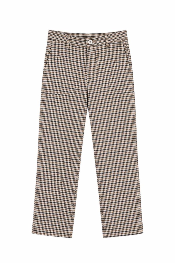 Pantalón De Cuadros Recto FBZMR22533