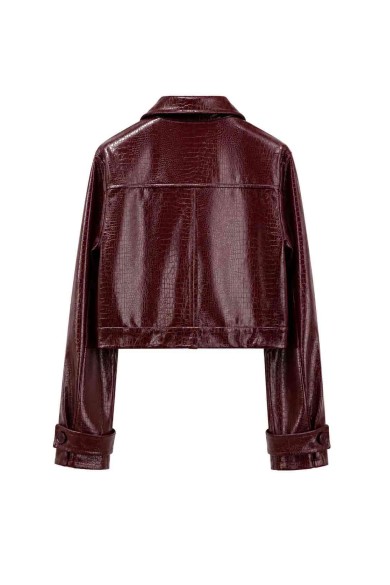 Chaqueta Corta Efecto Piel Coco FBZMA1698A